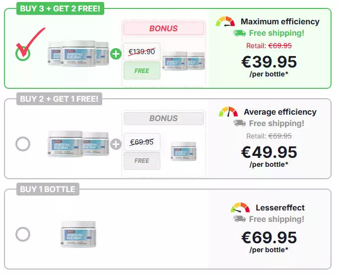 Arthricare Cream Pricing